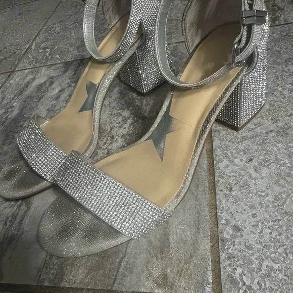 Dazzling Silver Rhinestone Heels - Picture 7 of 8